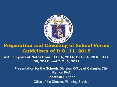 guidelines on the preparation and checking of school forms 2024